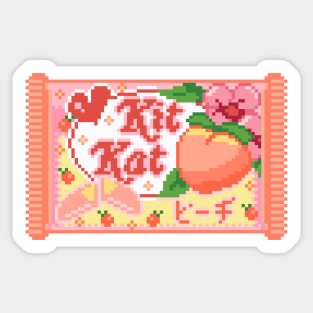 Kit Kat Pixel Art Sticker